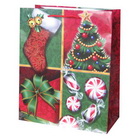 Custom Paper Gift Bag with christmas design