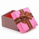 Custom Gift Box with Ribbon(Accept custom artwork/hot stamped logo)