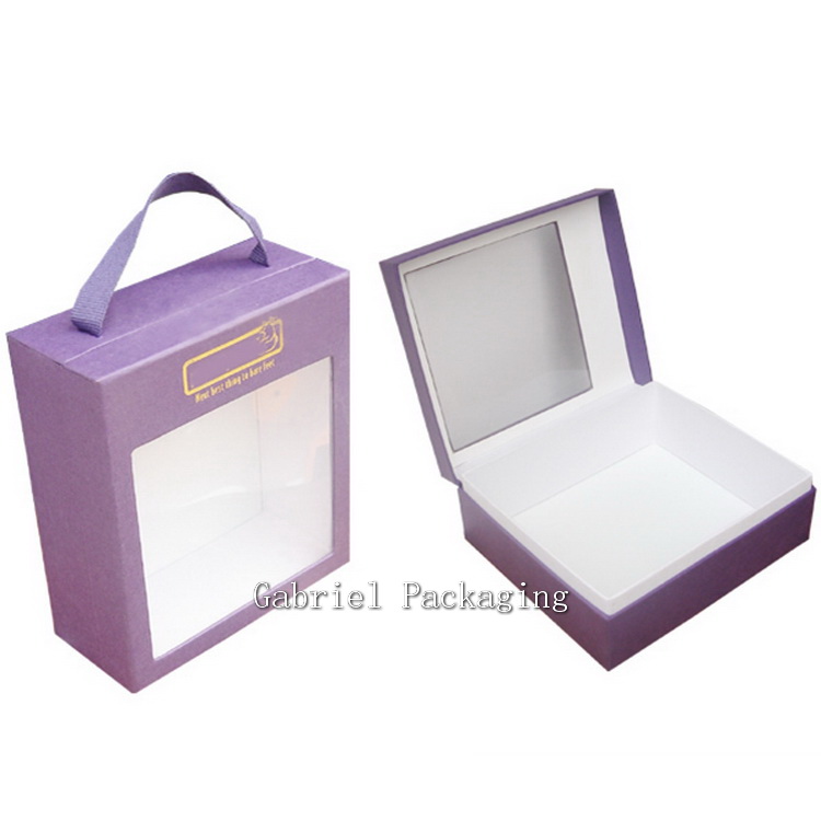 Fashionable Gift Box with Handle for Luxury Underwear
