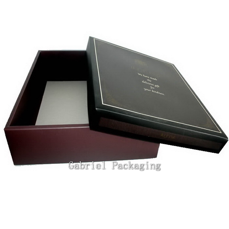 Classic Black Paper Box with customized logo