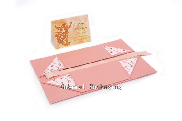 Luxury Present Customised Printing Packaging Boxes with Silk Ribbon