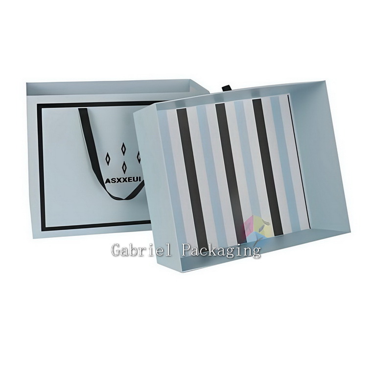 Custom Apparel Box with Paper Bag